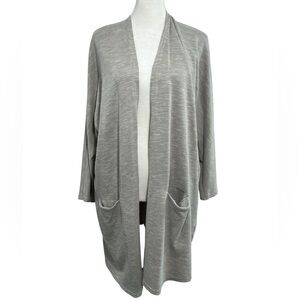 DONNI Anthropologie Ribbed Sandwash cardigan sweater duster